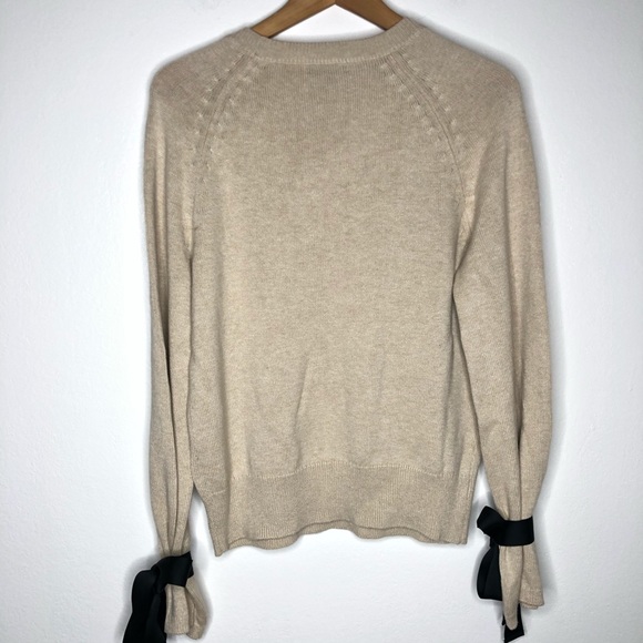 J. Crew Mercantile Bell Sleeve Pullover Natural S - Picture 2 of 7